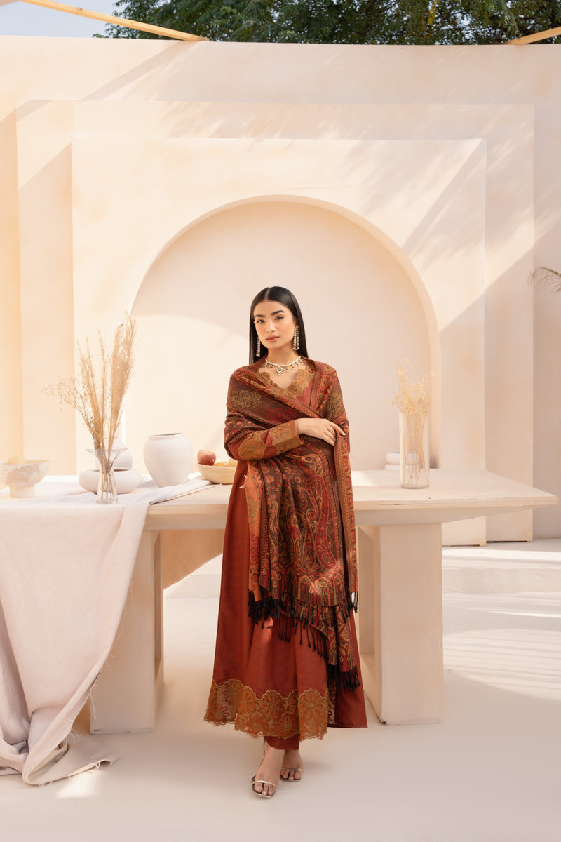 DZP-53 DHANAK 3PC STITCHED | UNSTITCHED