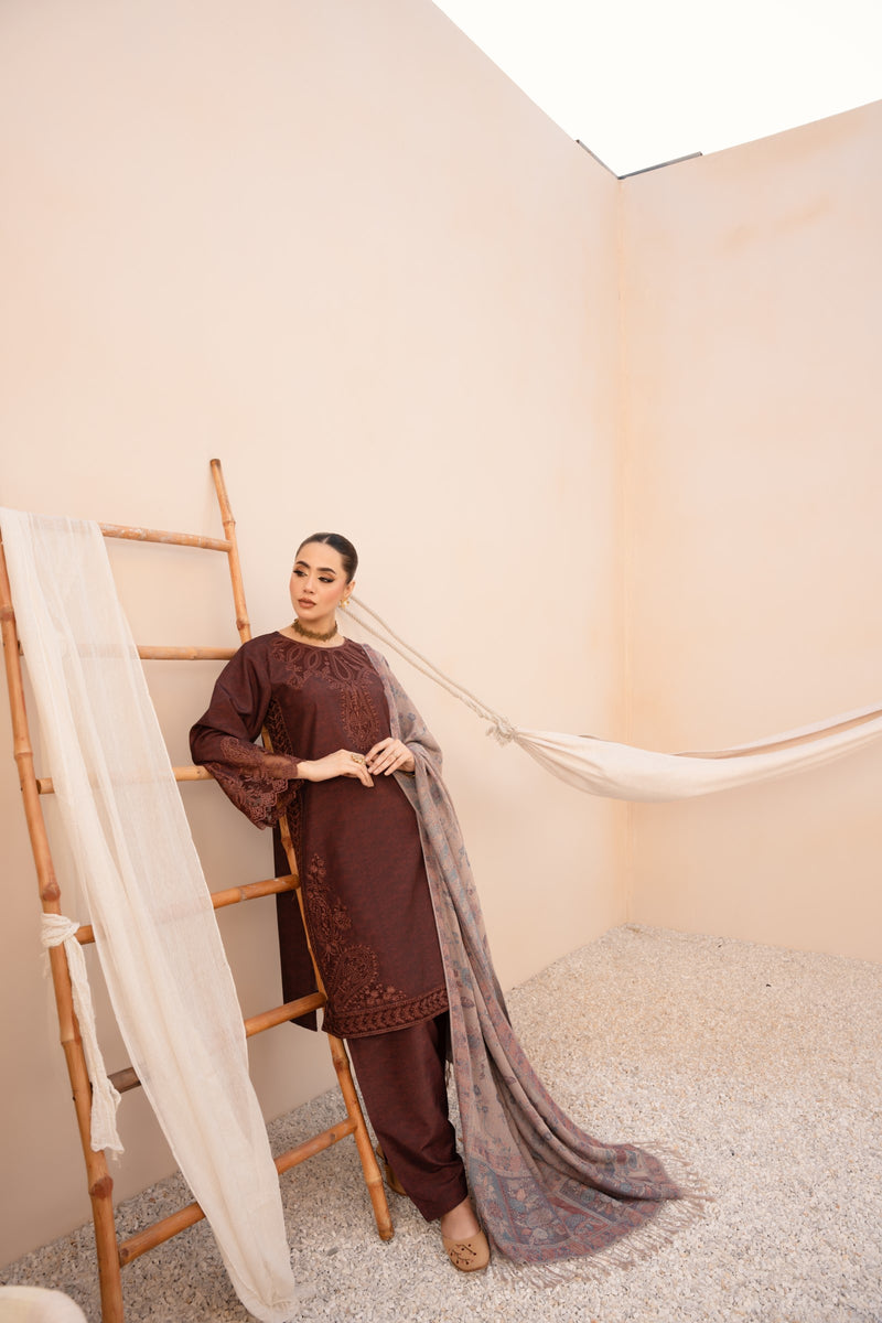 DZP-54 DHANAK 3PC STITCHED | UNSTITCHED