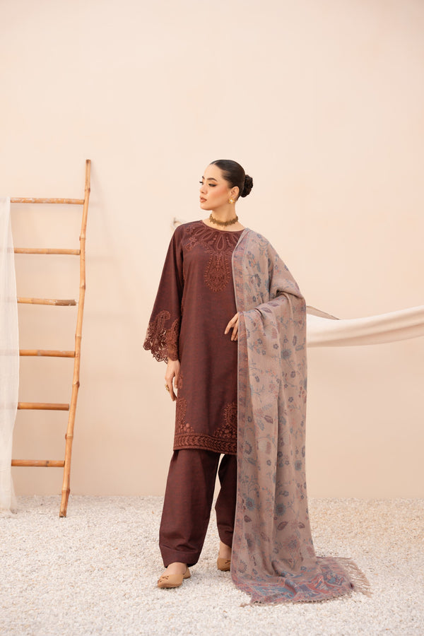 DZP-54 DHANAK 3PC STITCHED | UNSTITCHED