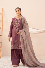 DZP-55 DHANAK 3PC STITCHED | UNSTITCHED