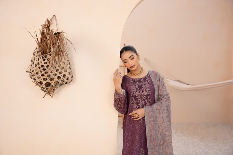 DZP-55 DHANAK 3PC STITCHED | UNSTITCHED
