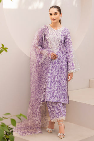 PLS-31  3PC SILK LAWN   STITCHED I UNSTITCHED