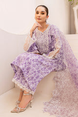 PLS-31  3PC SILK LAWN   STITCHED I UNSTITCHED