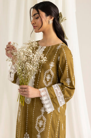 LEM-21  1PC EMBROIDERED LAWN STITCHED