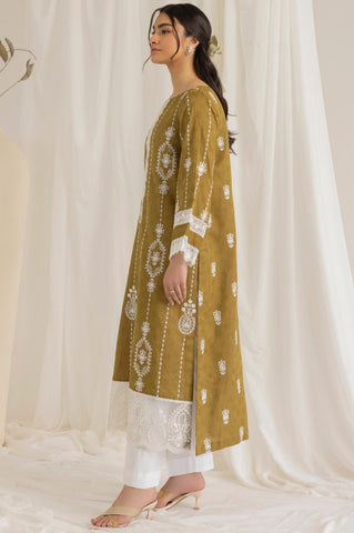 LEM-21  1PC EMBROIDERED LAWN STITCHED