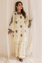 LEM-24  2PC EMBROIDERED LAWN STITCHED