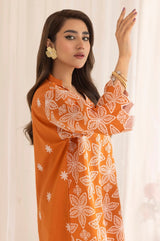 LEM-26 2PC EMBROIDERED LAWN STITCHED