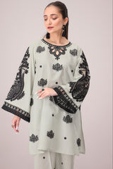 LEM-32 2PC EMBROIDERED LAWN STITCHED