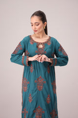 LEM-34 2PC EMBROIDERED LAWN STITCHED