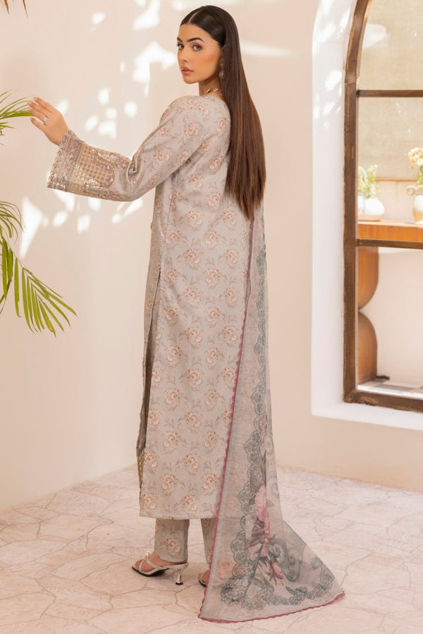 LP-01 LAWN PRINTED EMBROIDERED 3PC STITCHED