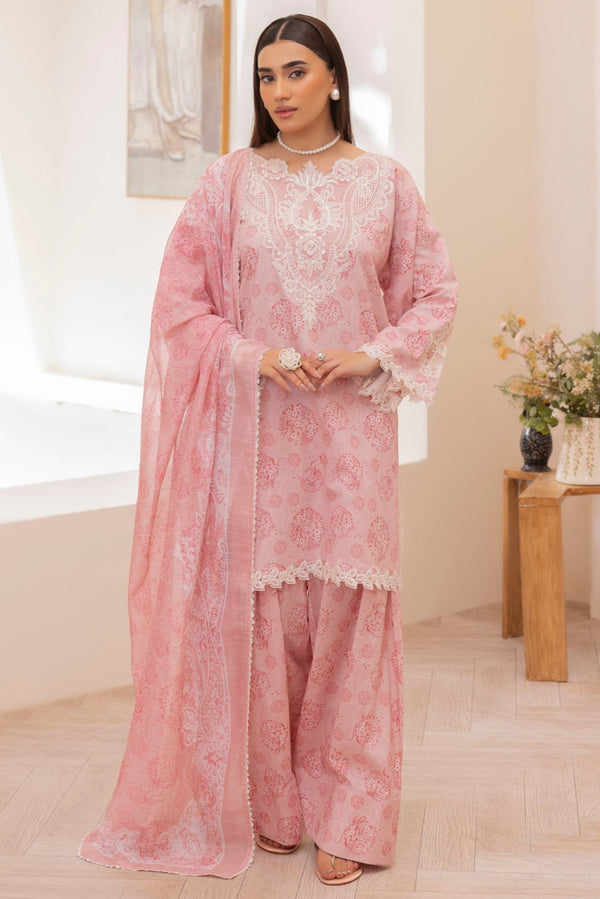LP-06 LAWN PRINTED EMBROIDERED 3PC STITCHED