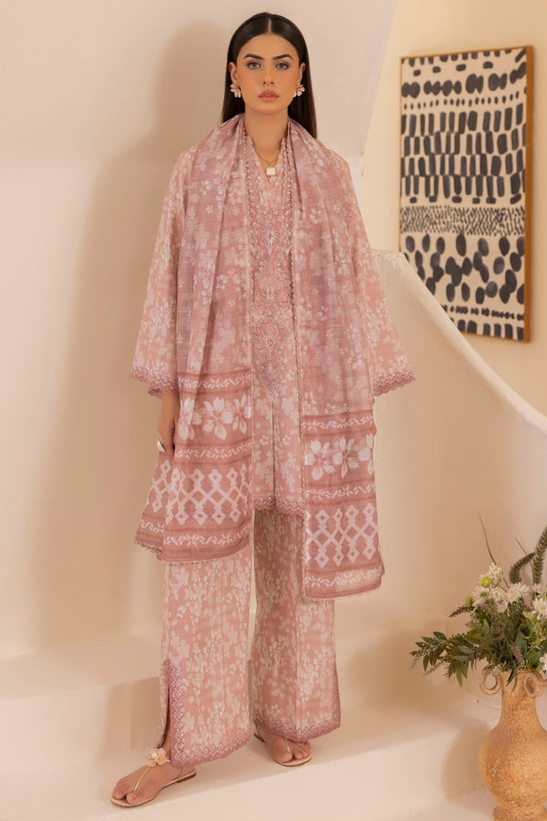 LP-08 LAWN PRINTED EMBROIDERED 3PC STITCHED