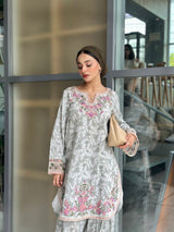 LP-15 2PC LAWN STITCHED/UNSTITCHED