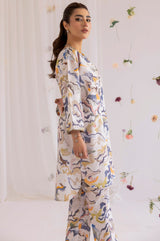 LPS-03 2PC SILK LAWN PRINTED STITCHED