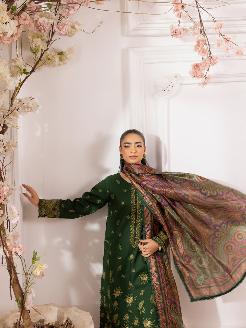 ZE-08 LAWN EMBROIDERED 3PC STITCHED/UNSTITCHED