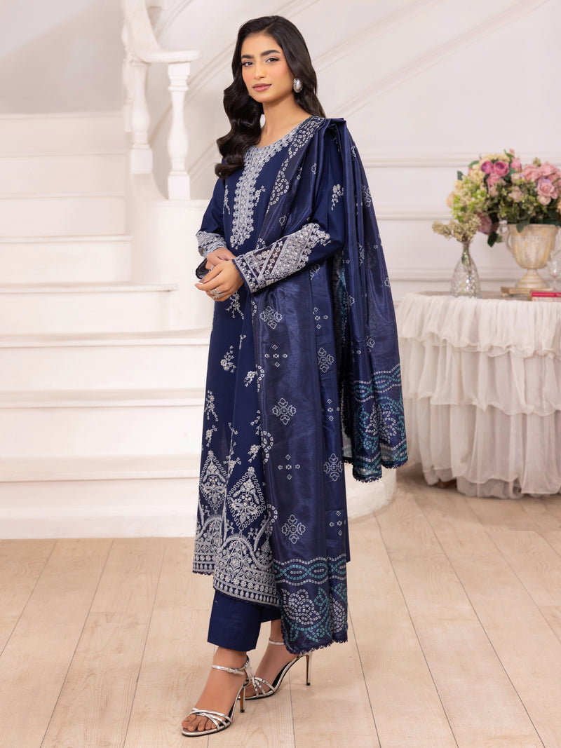 ZE-04 LAWN EMBROIDERED 3PC STITCHED/UNSTITCHED
