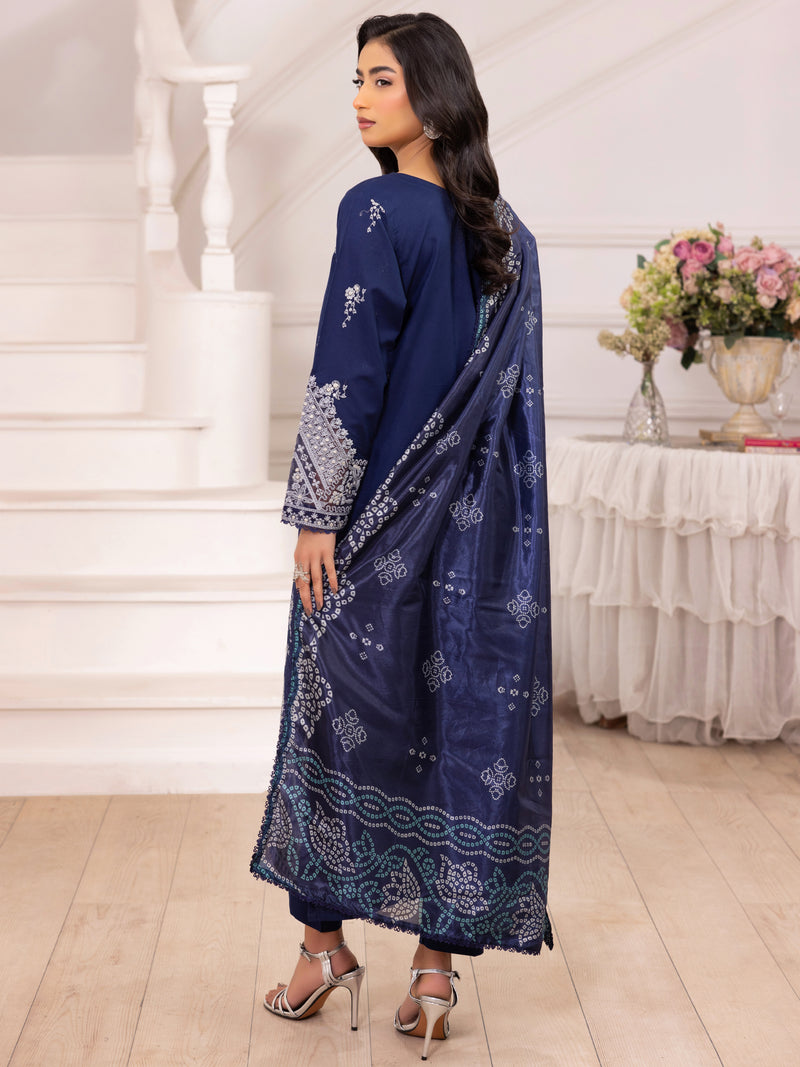 ZE-04 LAWN EMBROIDERED 3PC STITCHED/UNSTITCHED
