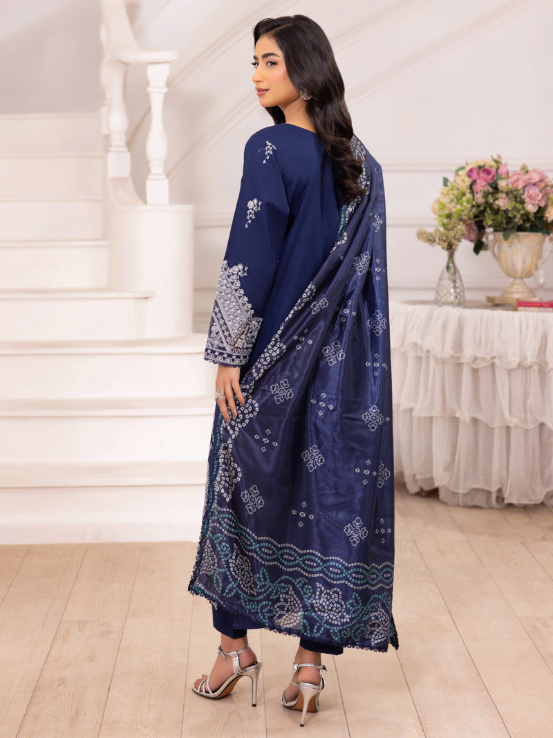 ZE-04 LAWN EMBROIDERED 3PC STITCHED/UNSTITCHED
