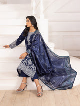 ZE-04 LAWN EMBROIDERED 3PC STITCHED/UNSTITCHED