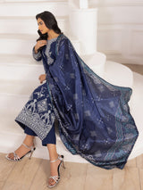 ZE-04 LAWN EMBROIDERED 3PC STITCHED/UNSTITCHED