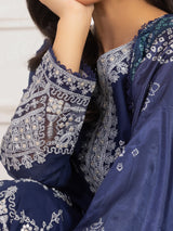 ZE-04 LAWN EMBROIDERED 3PC STITCHED/UNSTITCHED
