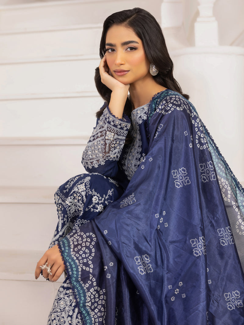 ZE-04 LAWN EMBROIDERED 3PC STITCHED/UNSTITCHED