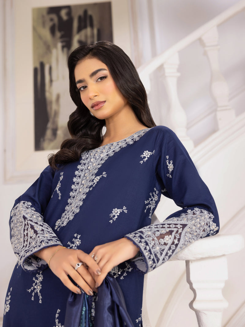 ZE-04 LAWN EMBROIDERED 3PC STITCHED/UNSTITCHED