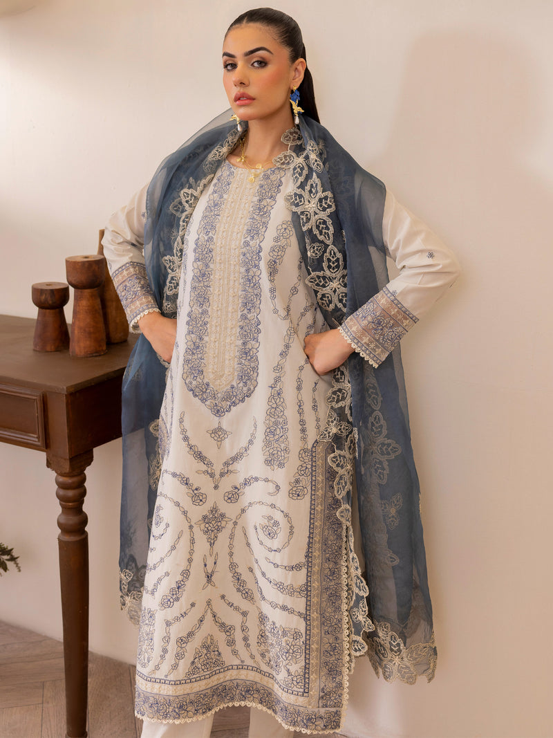 ZA-05 LAWN 3PC STITCHED