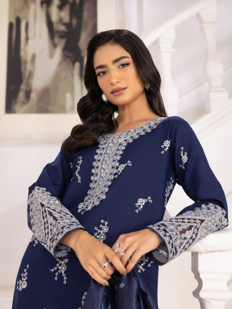 ZE-04 LAWN EMBROIDERED 3PC STITCHED/UNSTITCHED