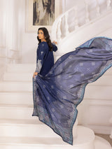 ZE-04 LAWN EMBROIDERED 3PC STITCHED/UNSTITCHED