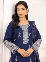 ZE-04 LAWN EMBROIDERED 3PC STITCHED/UNSTITCHED