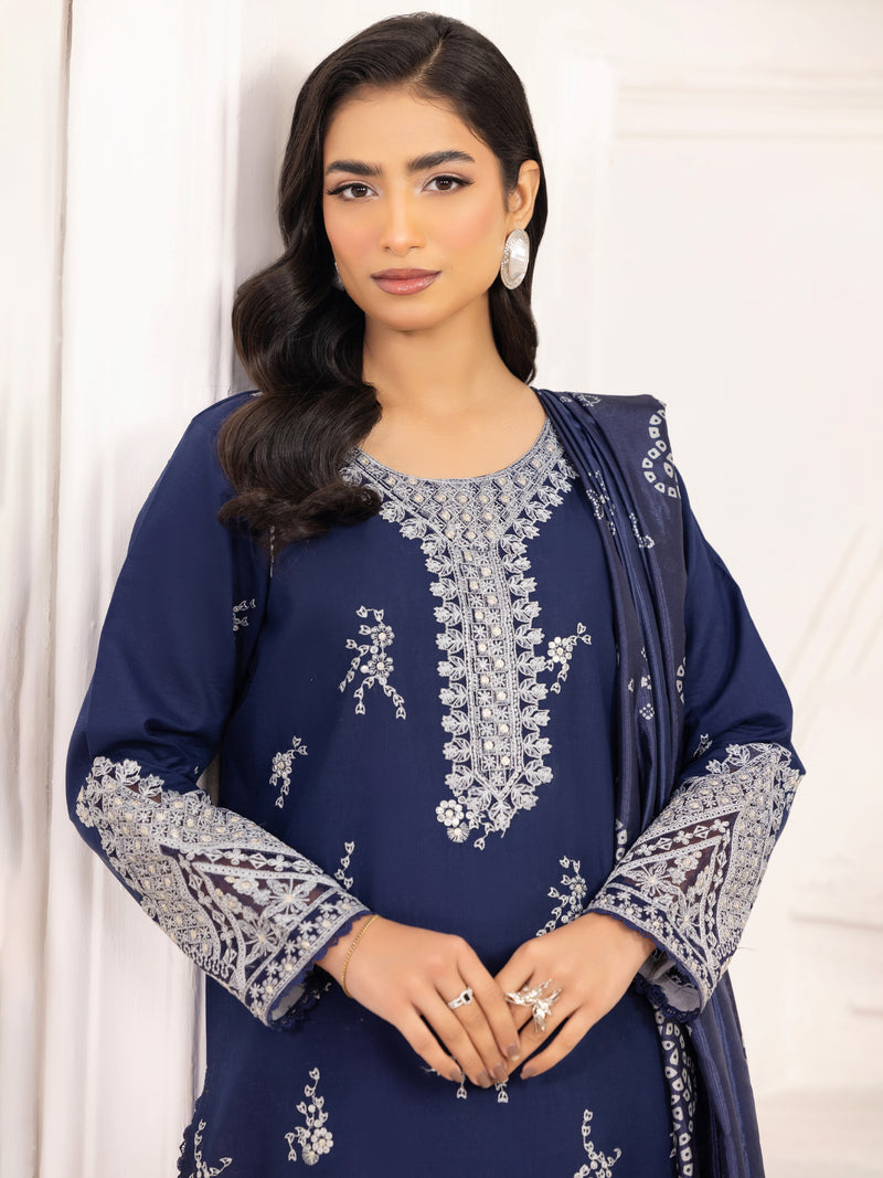 ZE-04 LAWN EMBROIDERED 3PC STITCHED/UNSTITCHED