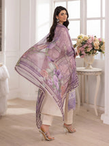 ZE-09 LAWN EMBROIDERED 3PC STITCHED/UNSTITCHED