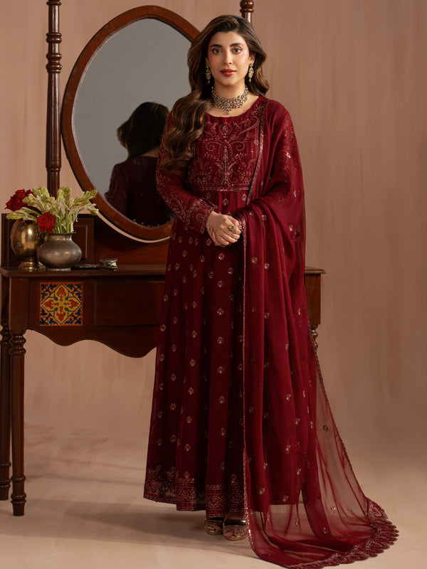 Chiffon Embroidered Suits  Elegant Women's Formal Wear  Mohagni
