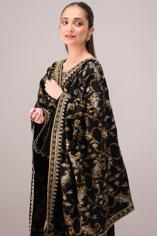 MDS-101 DHANAK EMBROIDERED SHAWL