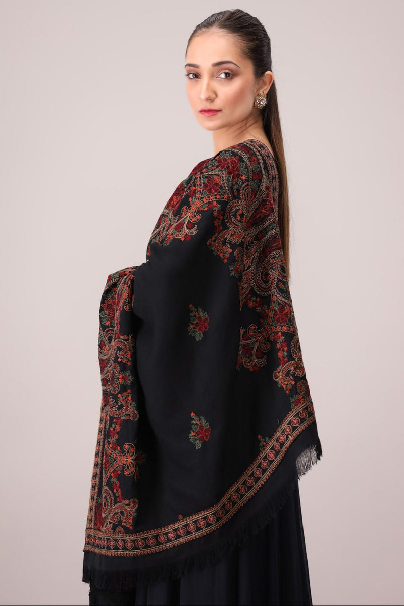 MDS-103 DHANAK EMBROIDERED SHAWL