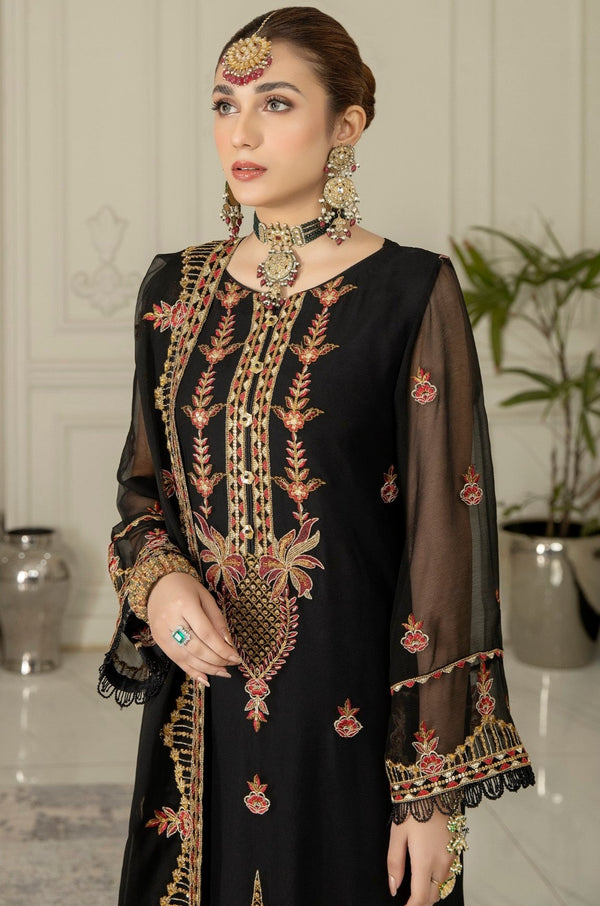 MEC-21 CHIFFON 3PC STITCHED/ UNSTITCHED