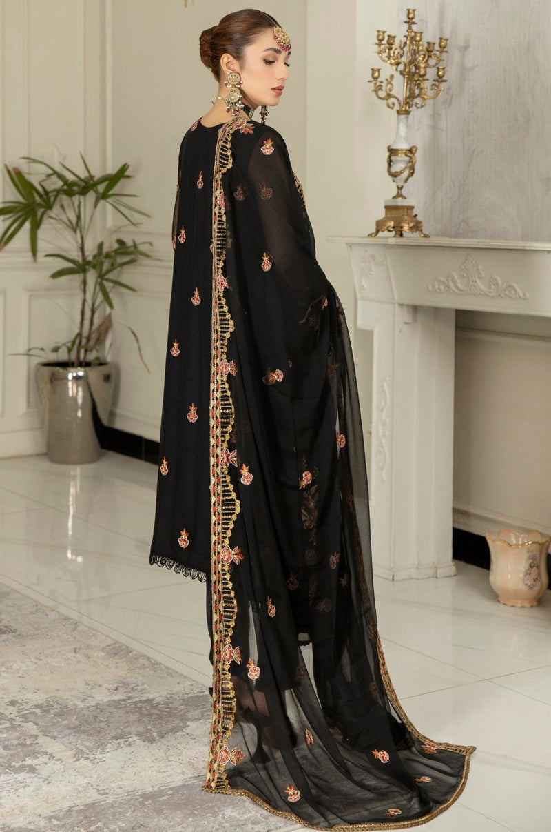 MEC-21 CHIFFON 3PC STITCHED/ UNSTITCHED