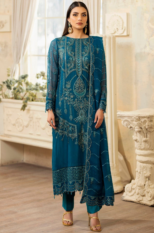 FAHA MGL-01 3PC CHIFFON UNSTITCHED