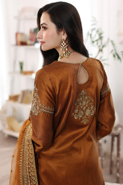 MGS-06 AABROO 3PC Raw Silk STITCHED I UNSTITCHED