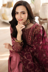 MGS-07 RESHAM3Pcs Raw Silk STITCHED I UNSTITCHED