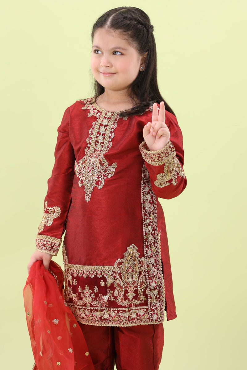 MKA-33 3PC GIRLS STITCHED