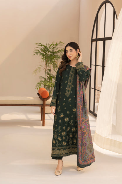 MWD-01 DHANAK 3PC STITCHED/UNSTITCHED