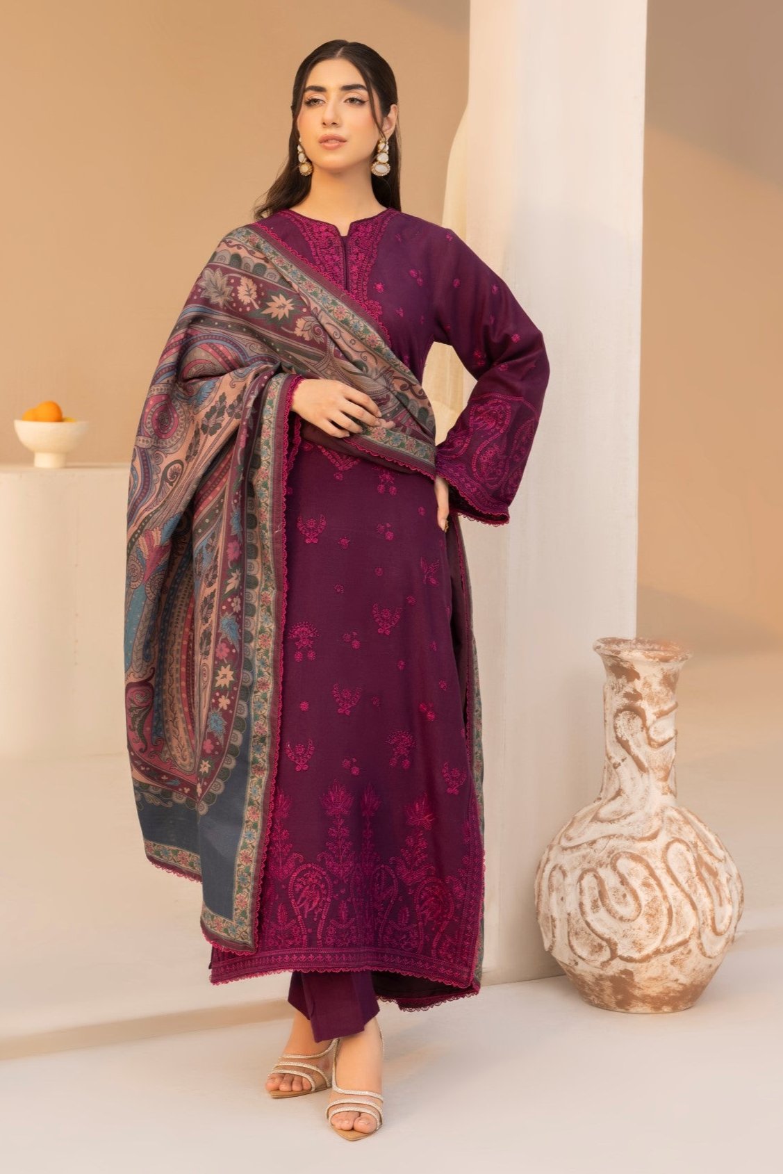 MWD-05 DHANAK 3PC STITCHED/UNSTITCHED