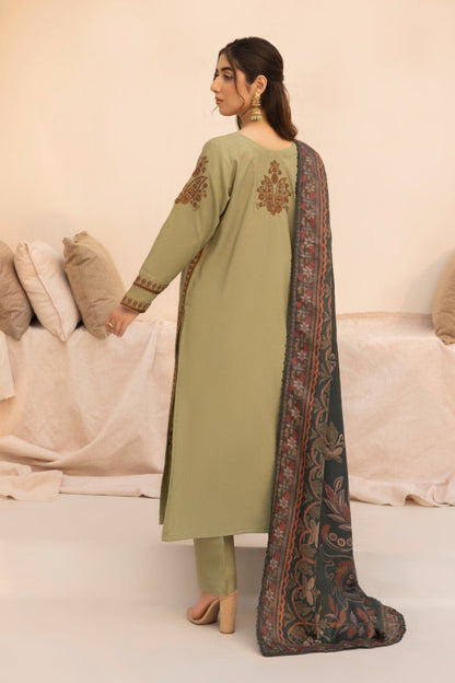 MWD-09 DHANAK 3PC STITCHED/UNSTITCHED