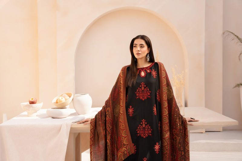 MWD-21 DHANAK 3PC STITCHED | UNSTITCHED
