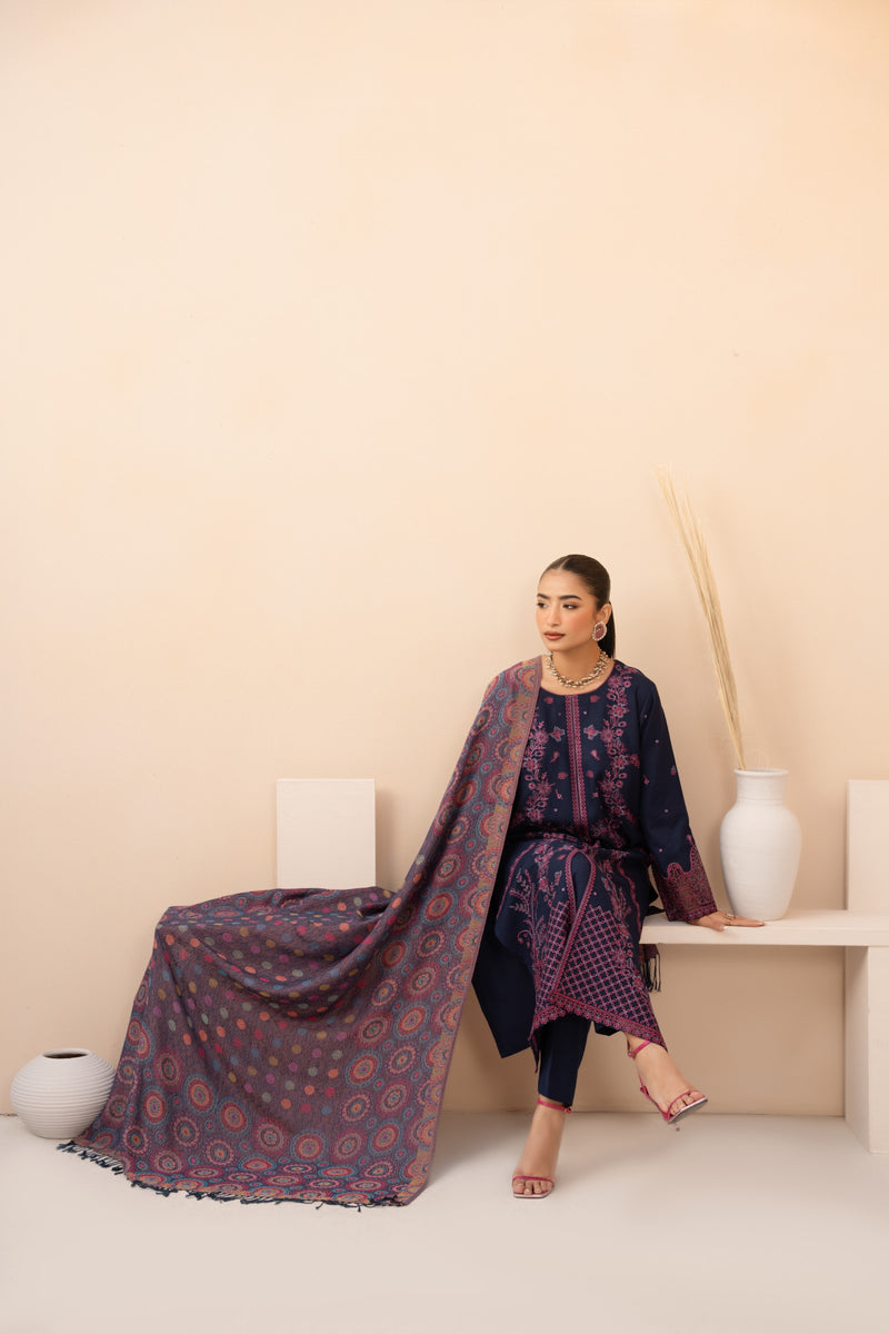 MWD-23 DHANAK 3PC STITCHED | UNSTITCHED
