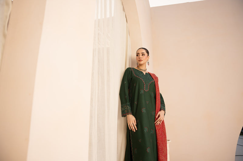 MWD-24 DHANAK 3PC STITCHED | UNSTITCHED