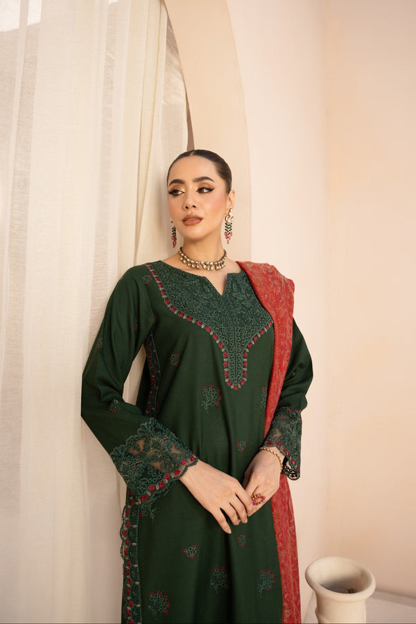 MWD-24 DHANAK 3PC STITCHED | UNSTITCHED