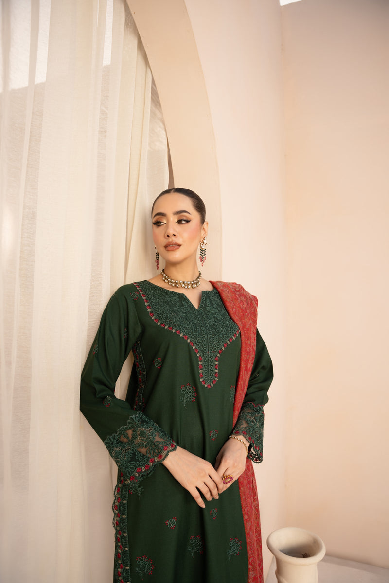MWD-24 DHANAK 3PC STITCHED | UNSTITCHED